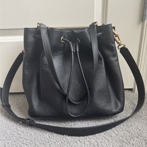Quince Leather Triple Compartment Bucket Bag